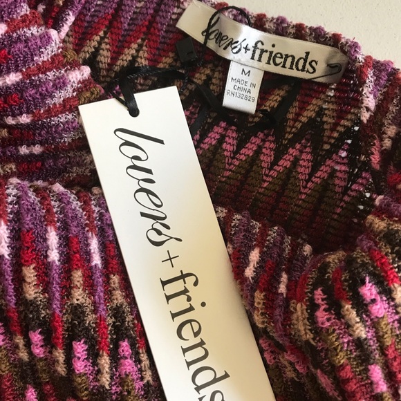 {Lovers + Friends} Chevron Knit Skater Mini Dress - Picture 5 of 5